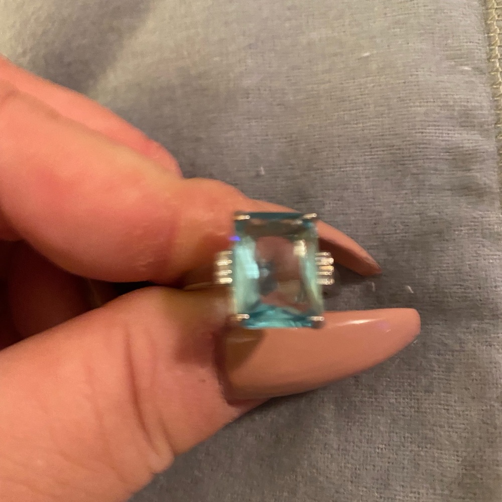 Large blue stone ring - Picture 7 of 7